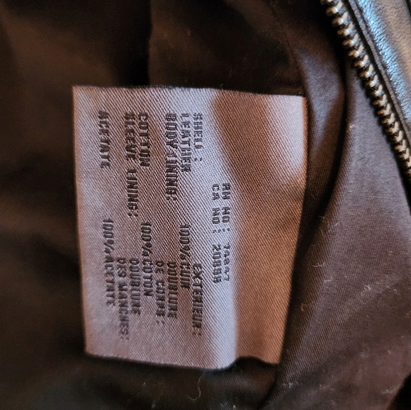 Marc New York Genuine Leather Jacket Large Tall - Picture 6 of 8